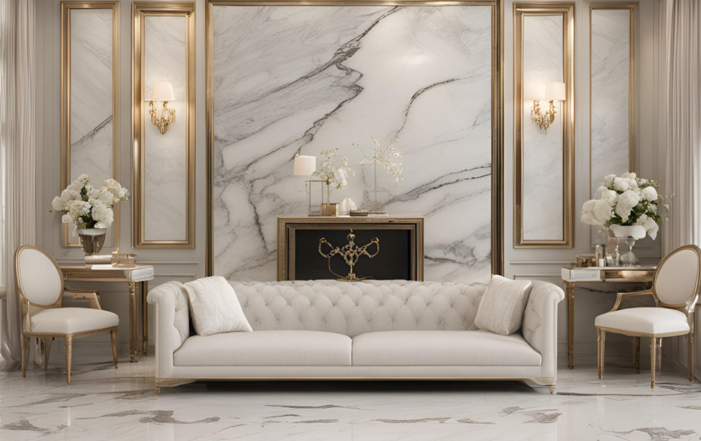 marble ideas for living room with sofa design